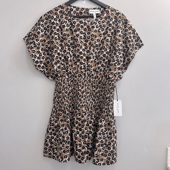 APIECE APART MANA MINI DRESS - LEOPARD BOUQUET - Picture 4 of 9